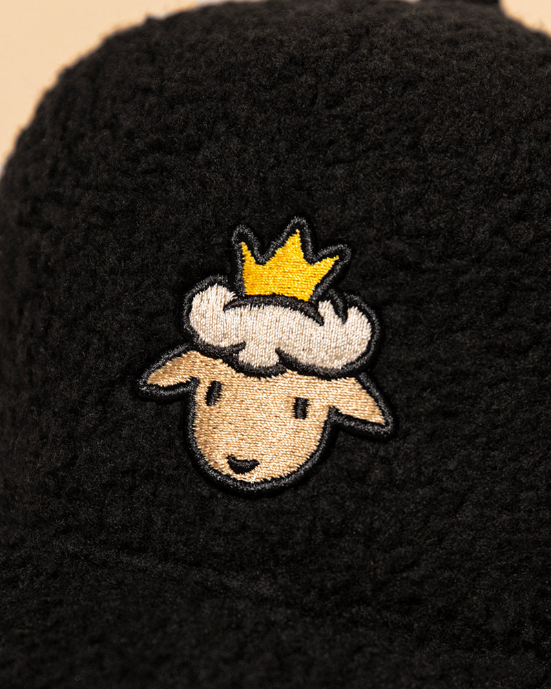 Lamb Head Sherpa Trucker - Black