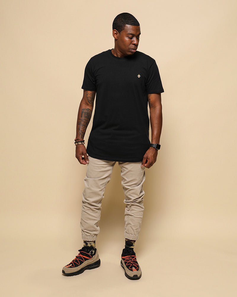 Lamb Talk Polo Round Hem Tee - Gold Crown