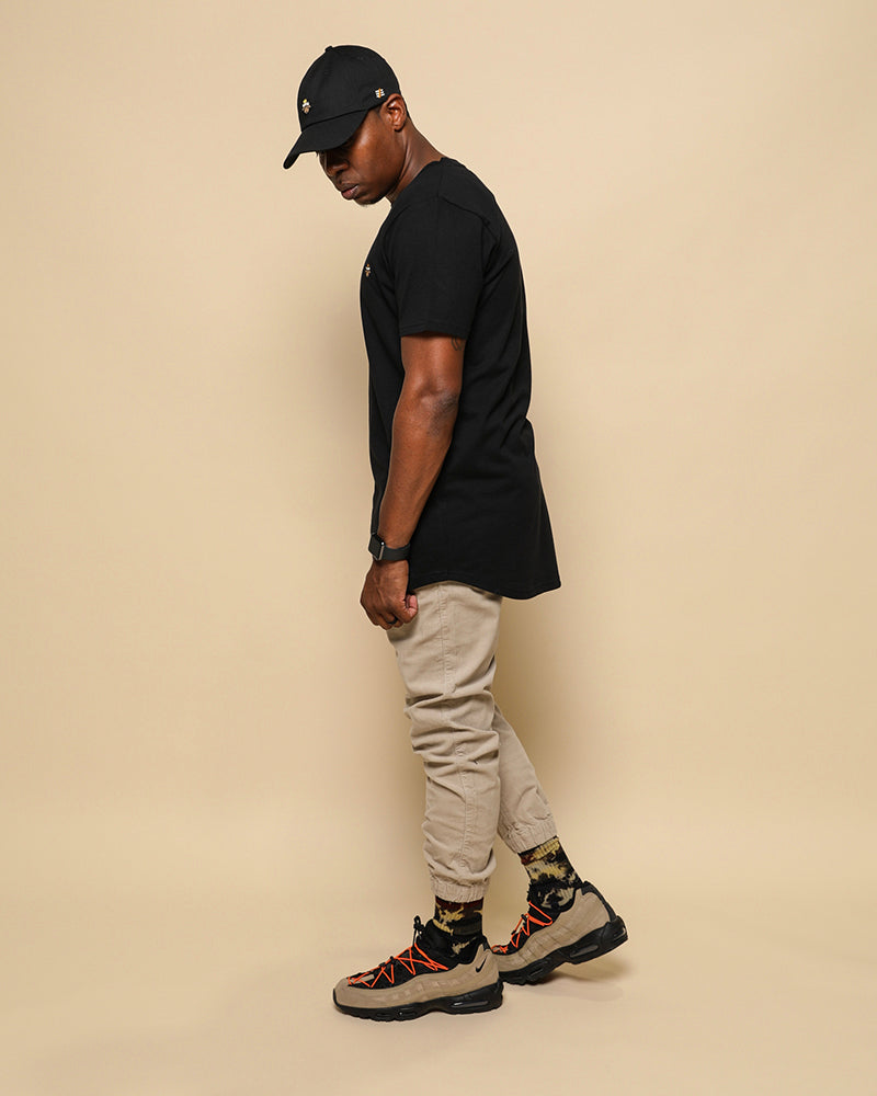 Lamb Talk Polo Round Hem Tee - Gold Crown