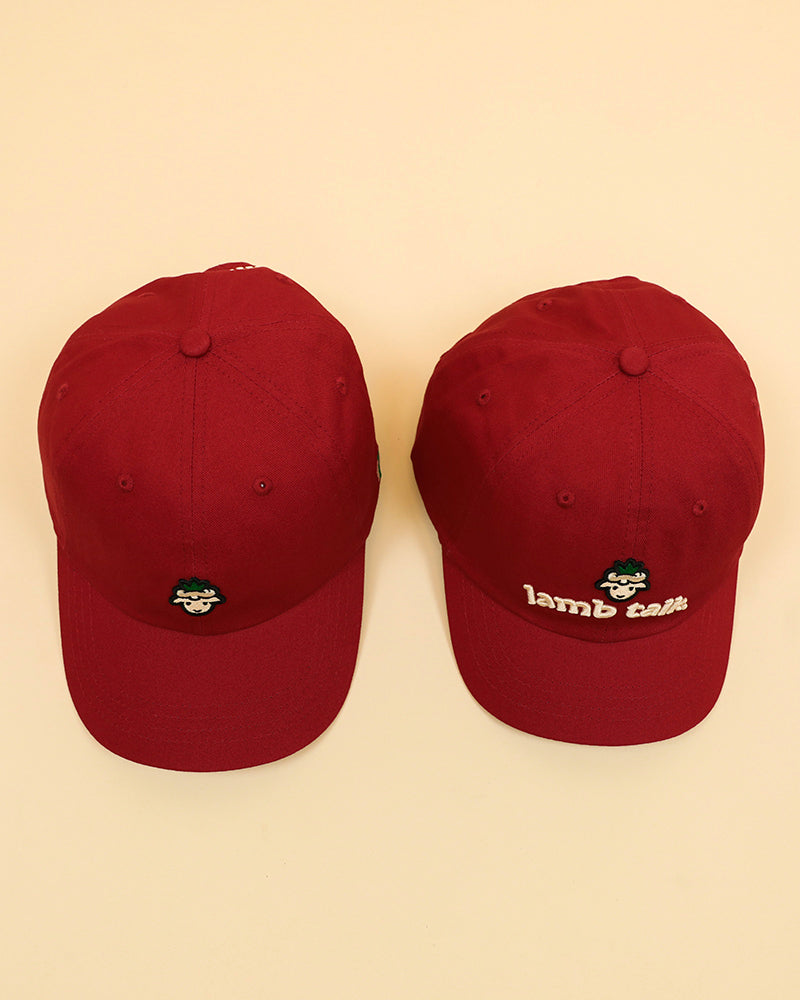 Lamb Head Short Bill Cap - Claret