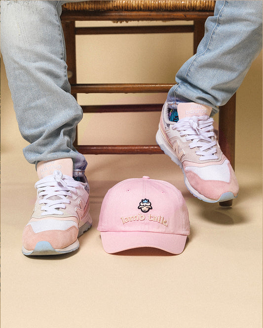 Lamb Head Short Bill Cap - Pink