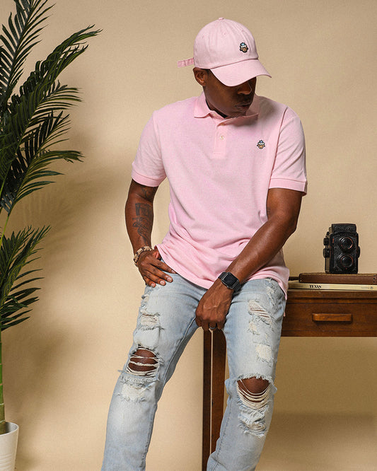 Lamb Head Ball Cap - Pink