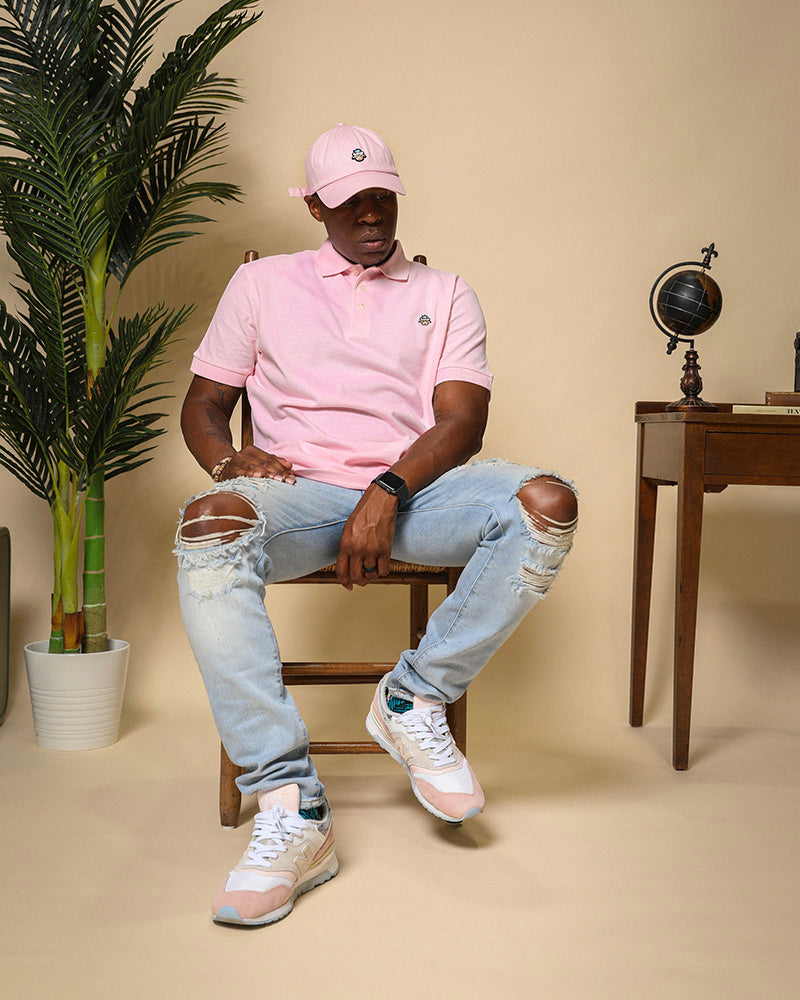 Lamb Head Ball Cap - Pink