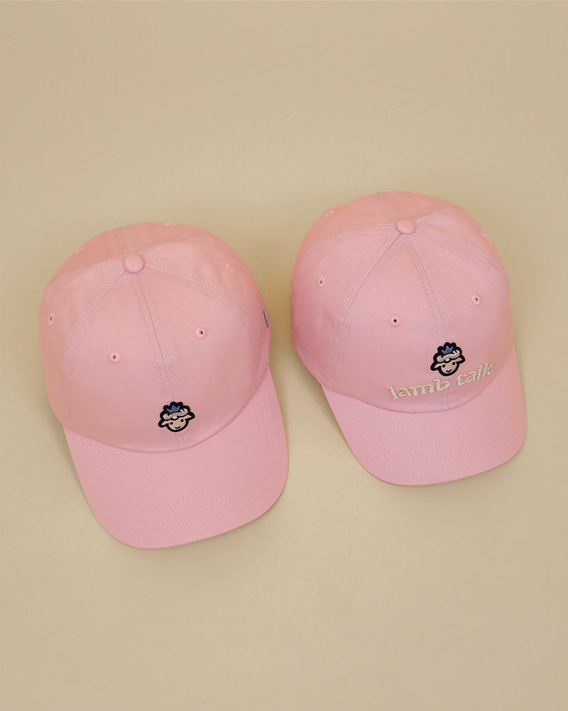 Lamb Head Short Bill Cap - Pink