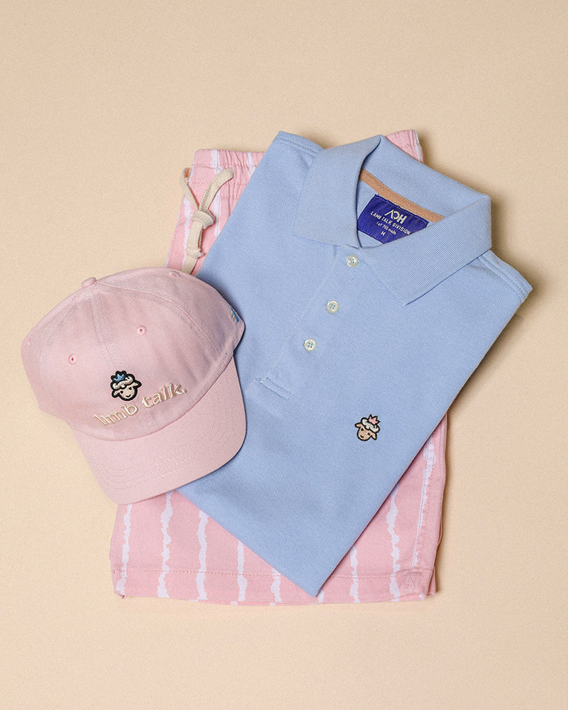 Lamb Talk Polo - Sky Blue