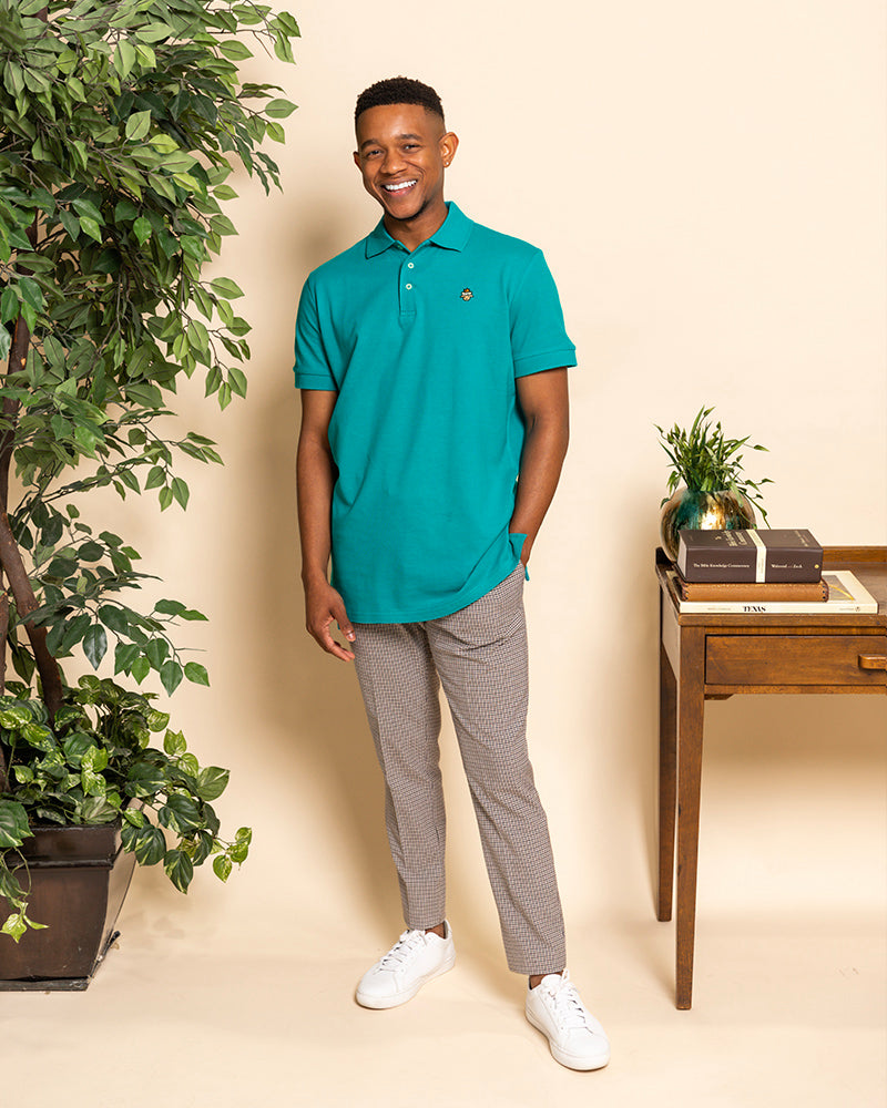 Lamb Talk Polo - Teal